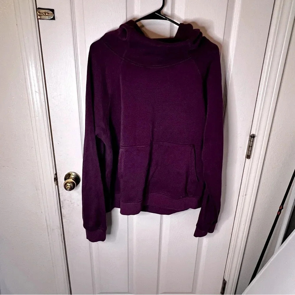 dip Women’s Sweater Size XL Maroon Cowl Neck Pullover Long Sleeve Stretch
